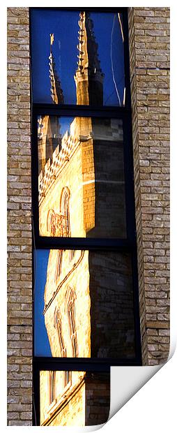 Southwark Cathedral Reflected Print by Ian Lewis