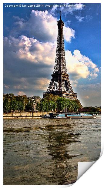 Across the Seine Print by Ian Lewis