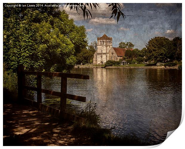 All Saints Church Bisham Print by Ian Lewis