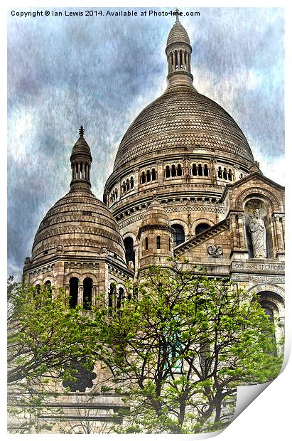  Sacre Coeur, Montmatre Paris Print by Ian Lewis
