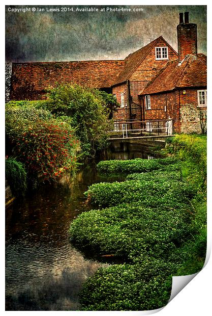  The Old Mill At Bosham Print by Ian Lewis