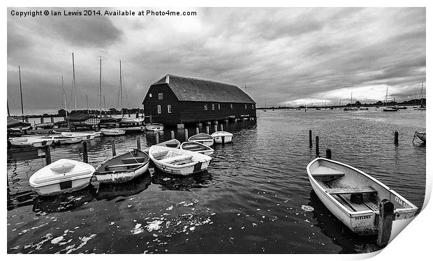  Bosham Quayside Print by Ian Lewis