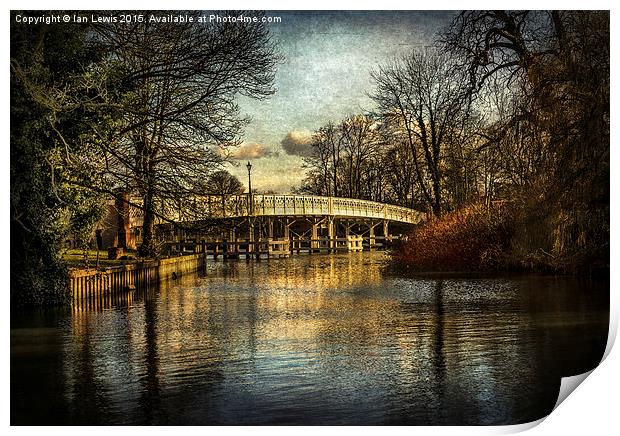  Whitchurch on Thames Toll Bridge Print by Ian Lewis