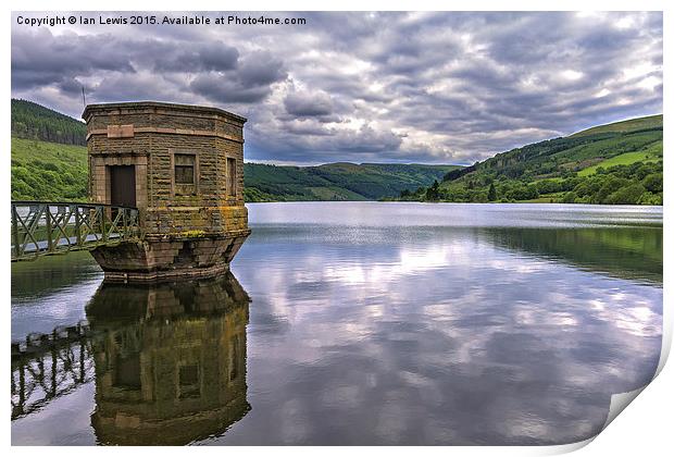  The Beacons From Talybont Dam Print by Ian Lewis