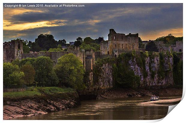 Evening At Chepstow  Print by Ian Lewis