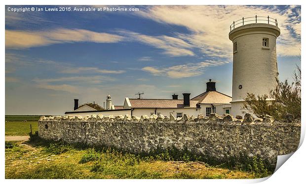  Nash Point Lighthouse Print by Ian Lewis
