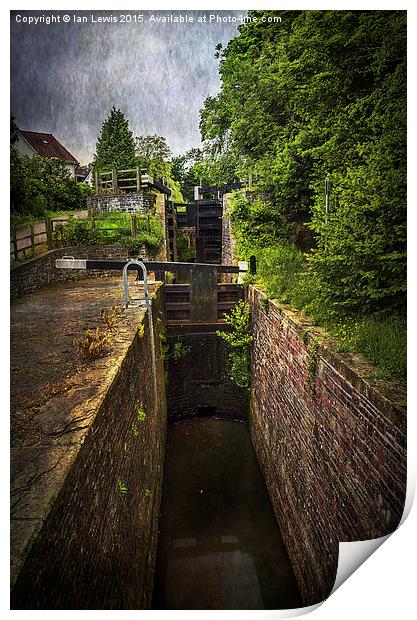  Fourteen Locks To Crumlin Print by Ian Lewis