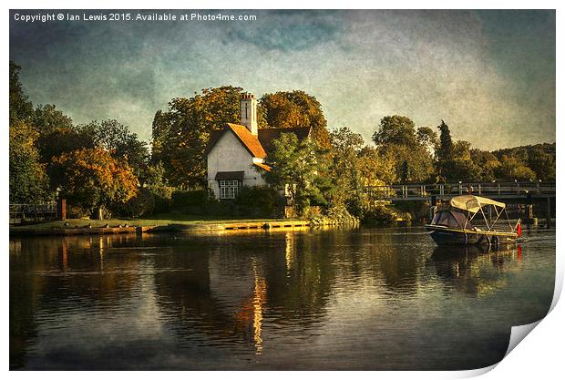  Goring on Thames Print by Ian Lewis