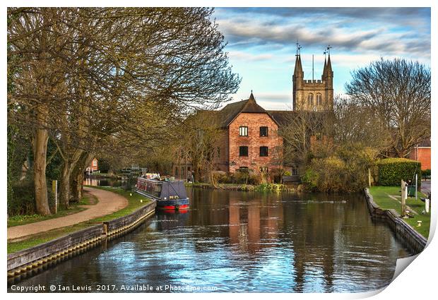 The Kennet and Avon at Newbury Print by Ian Lewis