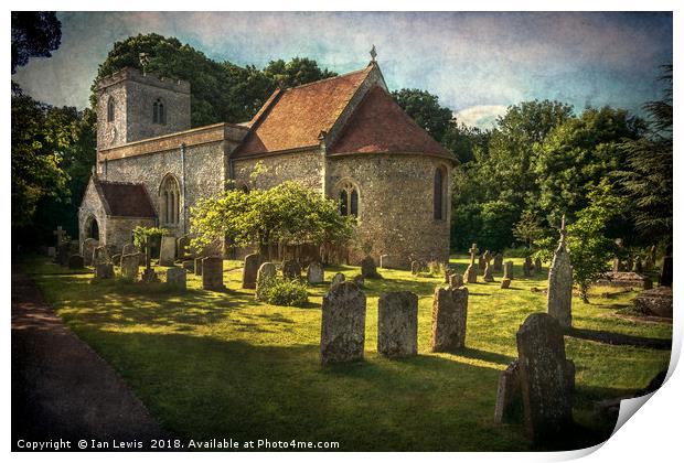 St Peter and St Paul Checkendon Print by Ian Lewis