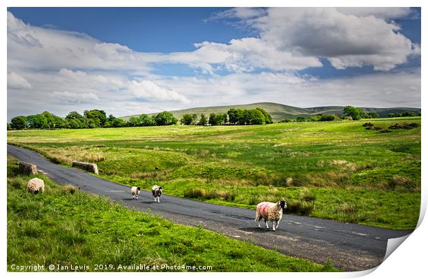 The Road To Caldbeck Print by Ian Lewis