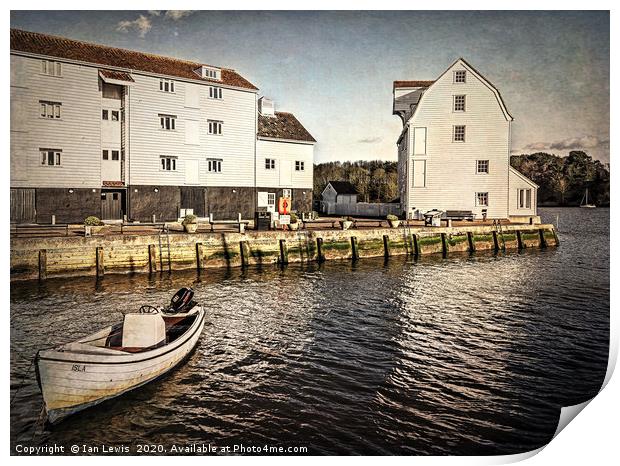 Woodbridge Tide Mill And Quayside Print by Ian Lewis