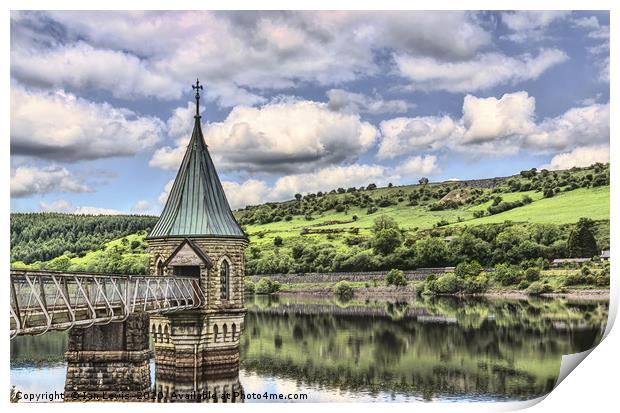 The Tower At Pontsticill Reservoir Print by Ian Lewis