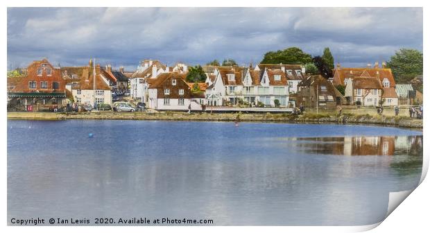 Emsworth Harbour Front Print by Ian Lewis