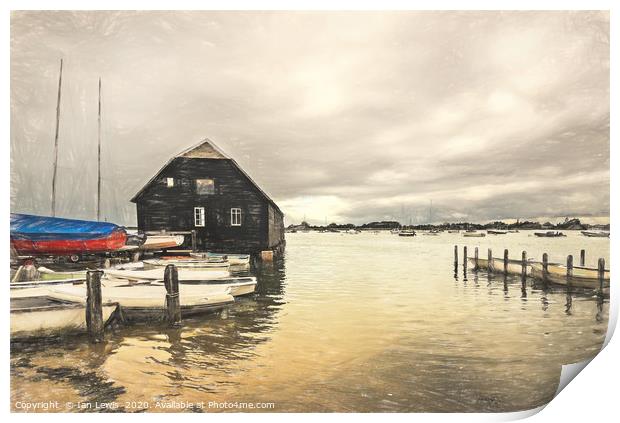 The Harbour At Bosham Print by Ian Lewis