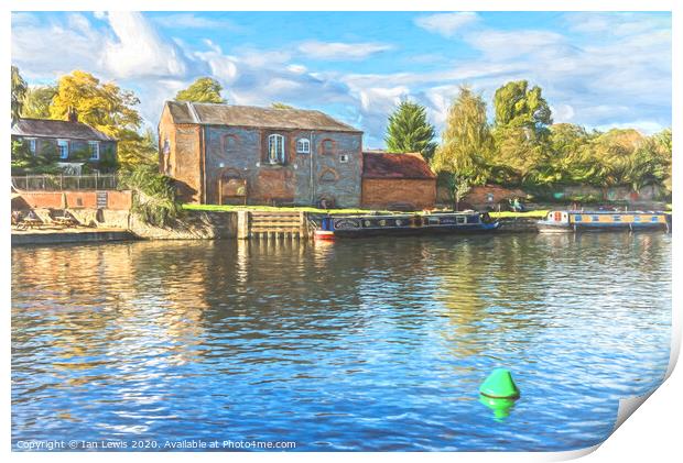 The Thames At Wallingford Impressionist Style Print by Ian Lewis