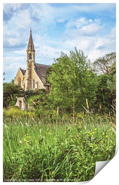 The Church At Clifton Hampden Oxfordshire Print by Ian Lewis