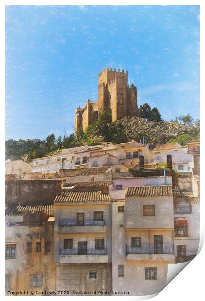 Castle At Velez Blanco Print by Ian Lewis