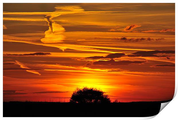 Cley Sunset Print by Paul Betts