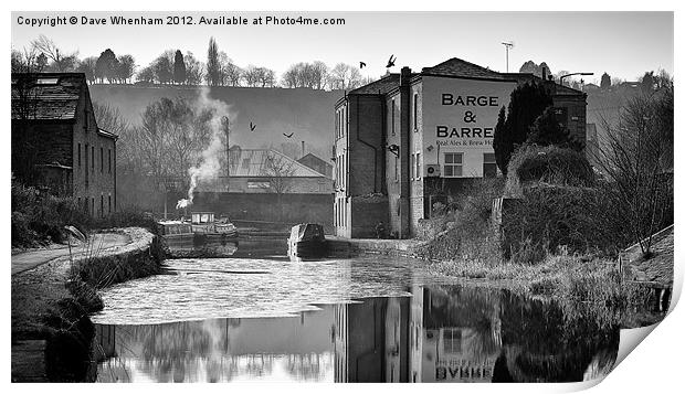 Barge & Barrel Print by Dave Whenham