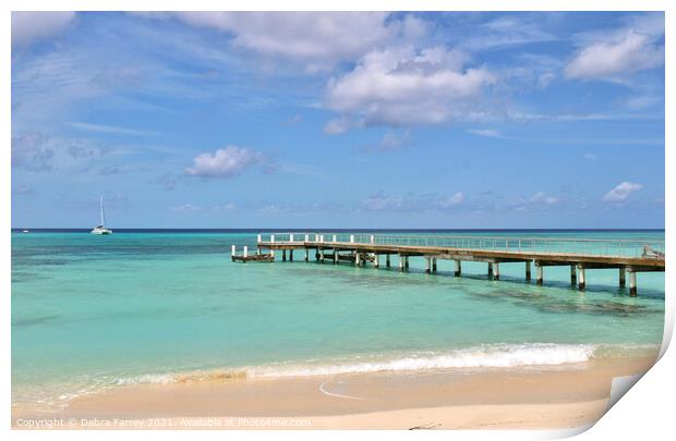 Life's a Beach Print by Debra Farrey