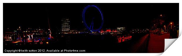 embankment skyline Print by keith sutton