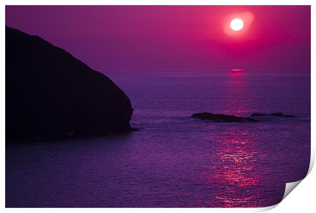 portreath sunset Print by keith sutton