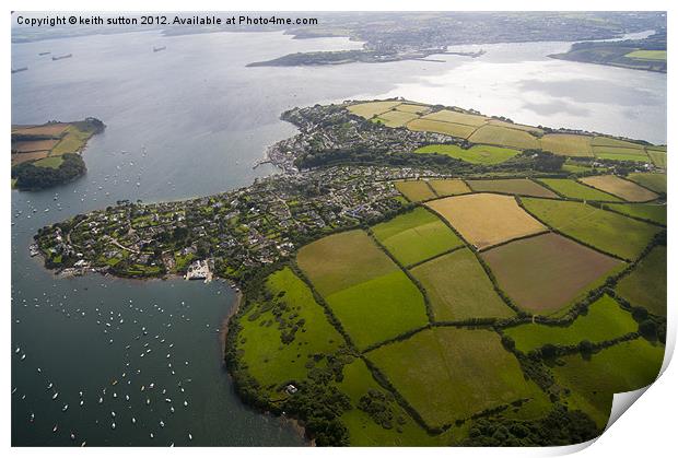 roseland to falmouth Print by keith sutton