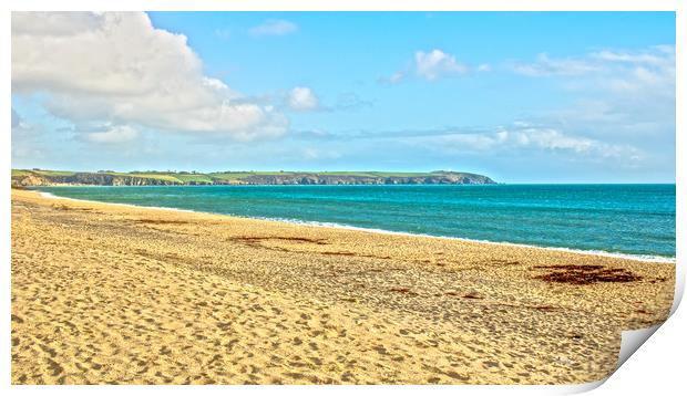 carlyon bay Print by keith sutton