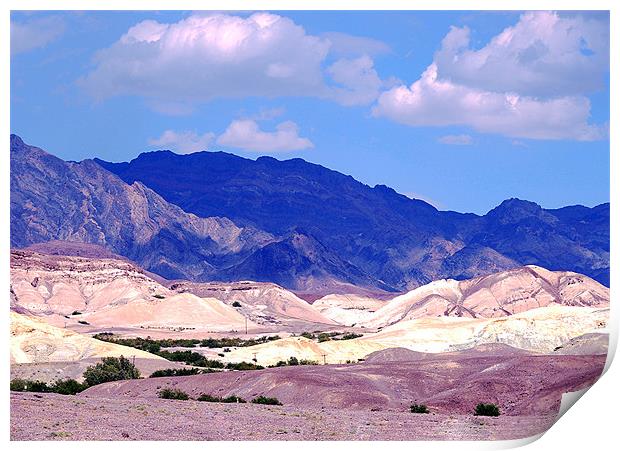 The Colours of Death Valley Print by Paul Fisher
