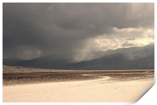 Badwater Basin - Death Valley Print by Paul Fisher