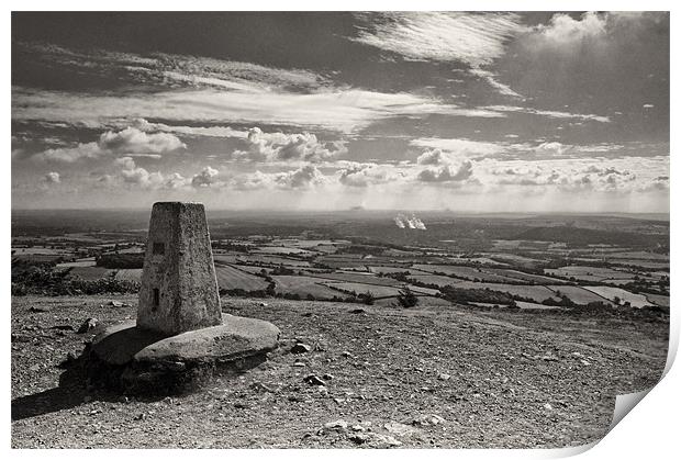 The Wrekin Trigpoint Print by Paul Fisher