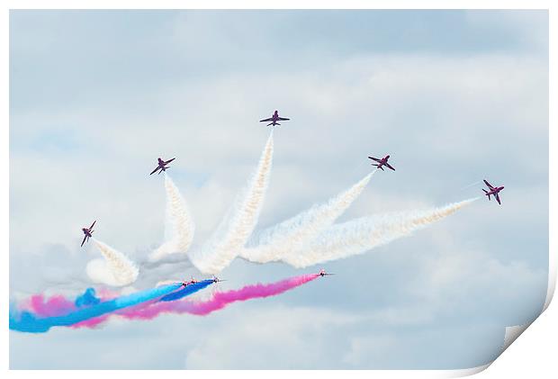  Red Arrows Display team Print by Andrew Richards