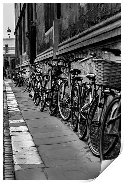 oxford bikes Print by steven ibinson