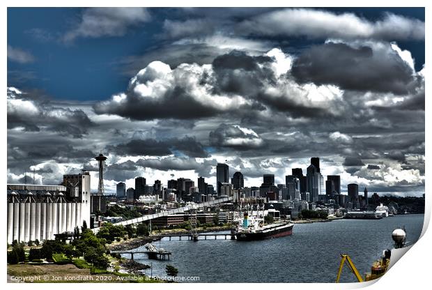 Port of Seattle Print by Jon Kondrath