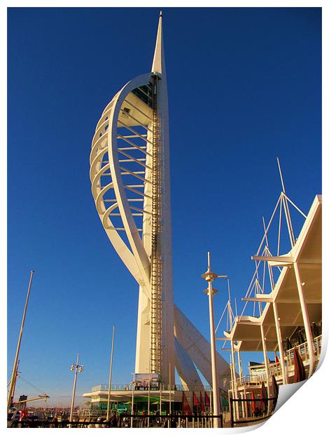 Spinnaker Tower Portsmouth Print by Marilyn PARKER