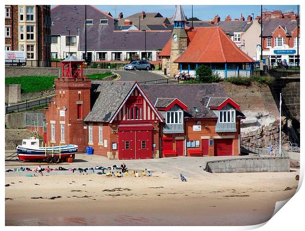 Tynemouth Lifeboat Station Print by Marilyn PARKER