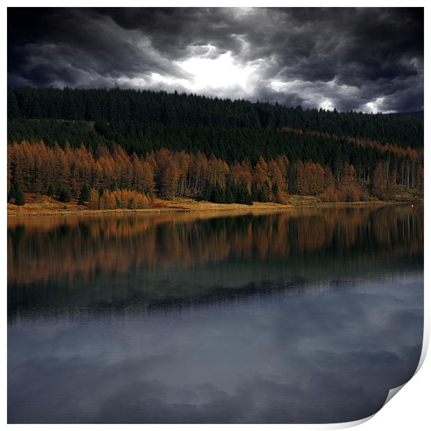 Reflective Sky  Keilder Print by David wood