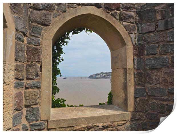 The Lookout historical landmark, Clevedon Print by mark humpage