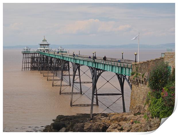 Clevedon Pier, Somerset Print by mark humpage