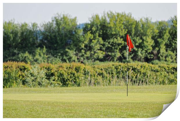 Clevedon golf course, Somerset Print by mark humpage