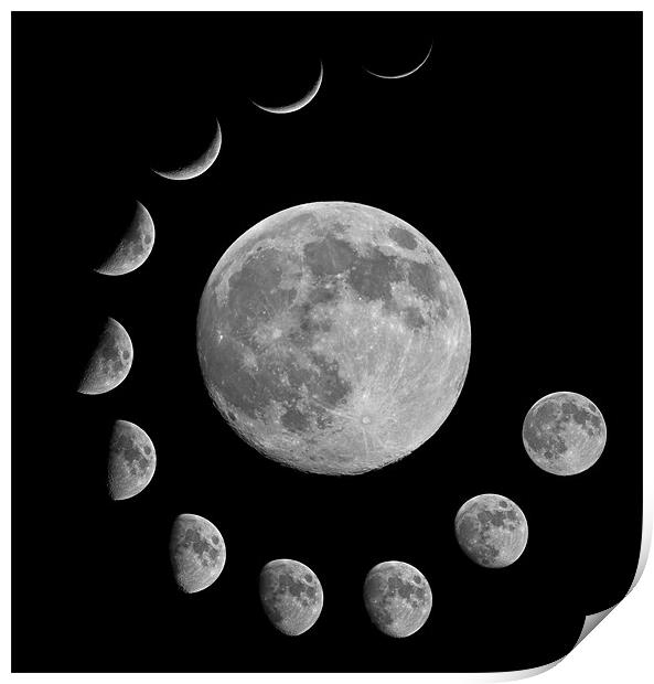 Lunar Montage Print by mark humpage