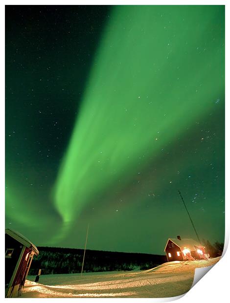 Northern Lights Aurora Shower Print by mark humpage