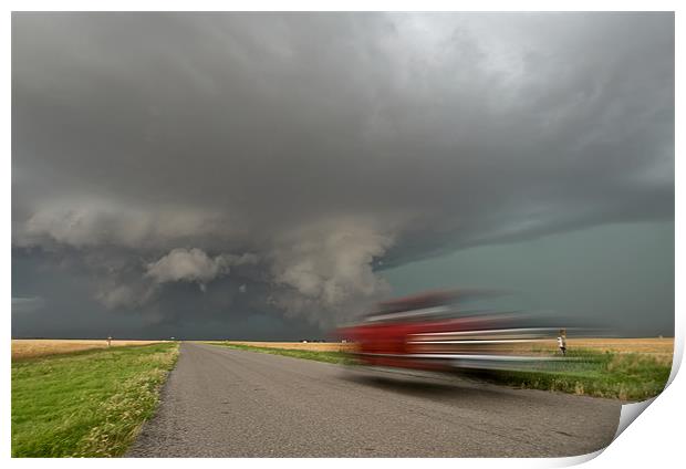 Into The Storm Print by mark humpage