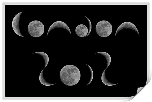 Lunar Font Print by mark humpage