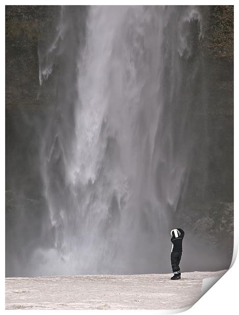Iceland Waterfall Print by mark humpage