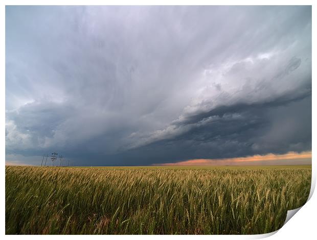 Kansas Storm Field Print by mark humpage