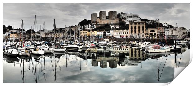 Torquay Boats Harbour Print by mark humpage