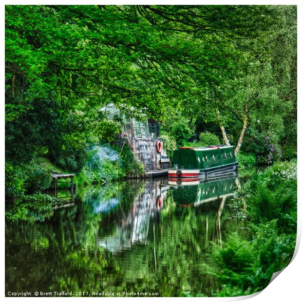 Summer Canal Print by Brett Trafford