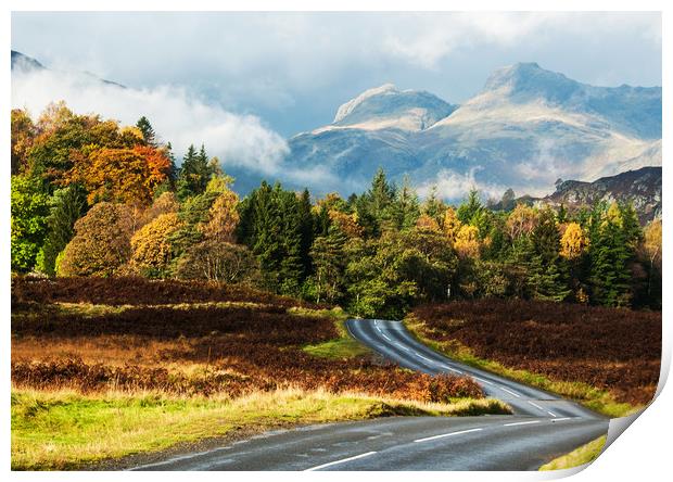 The Long and Winding Road Print by Peter Jarvis